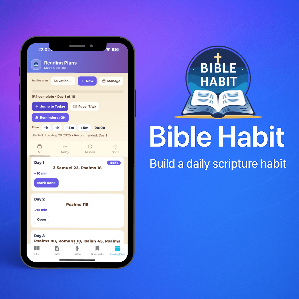 Bible Habit app preview